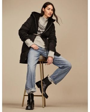 Lucky Brand Military Puffer Jacket - Natural