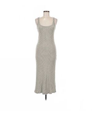 James Perse Ribbed Cotton Tank Dress - White