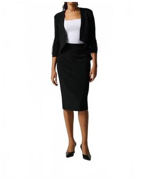 Joseph Ribkoff Classic Long Pencil Skirt - Black