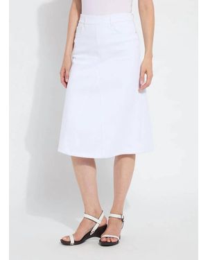 Lyssé Bellamy Denim Skirt - White
