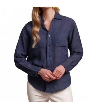 Frances Valentine Perfect Button Down Shirt - Blue