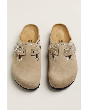 Birkenstock Boston Rivets Clogs - Natural