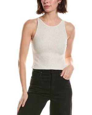 Nia Ribbed Racer Tank - Pink