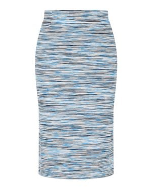 Missoni Striped Print Pencil Skirt - Blue