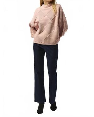Joseph Ribkoff Textured Mock Neck Sweater - Multicolor