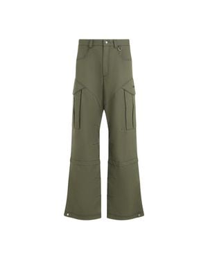 Off-White c/o Virgil Abloh Army Cotton Straight Cargo Pant - Green