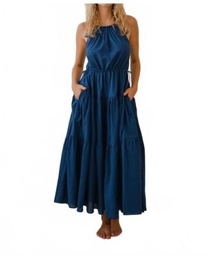 Erica Wilson Bali Maxi Dress - Blue