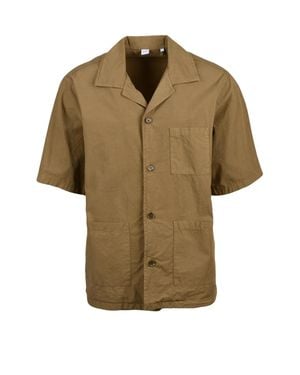 Aspesi Boxy Patch Pocket Cotton Casual Shirt - Green