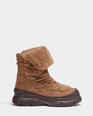 Rudsak Roki Winter Boots With Faux Shearling - Brown