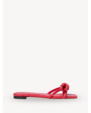 Loeffler Randall Hadley Bow Flat Sandal - Pink