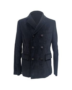 MR P. Mr. P. Double-Breasted Blazer With Pockets - Blue
