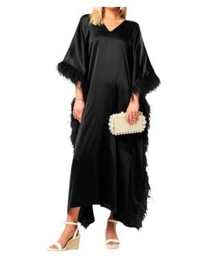 Tela Natalie Silk-Satin Maxi Dress - Black
