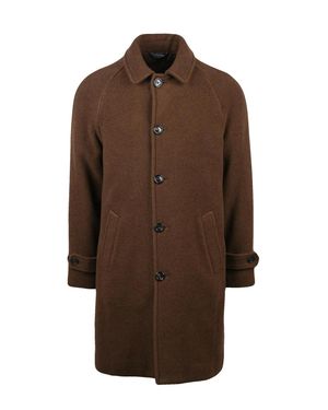 Circolo 1901 Chocolate Virgin Wool-Cashmere Coat - Brown