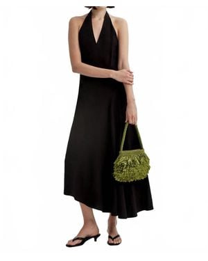 A.L.C. Celina Backless Halter Dress - Black