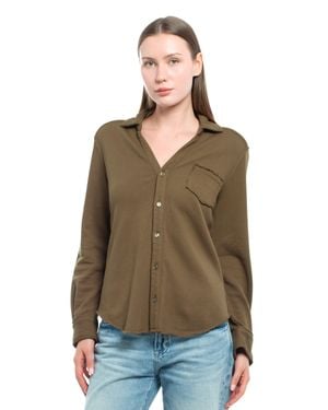 Wilt Button Front Sweatshirt - Green