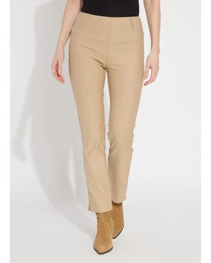 Lyssé Coated Denim Straight Leg Pants - Natural