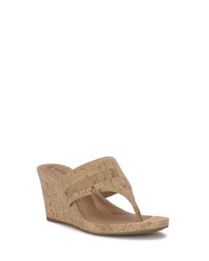 Lucky Brand Laurey Thong Wedge - White