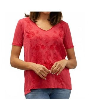 Caite & Kyla Marya Tee - Red