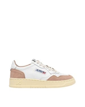 Autry Medalist Low /Rose Sneakers - White