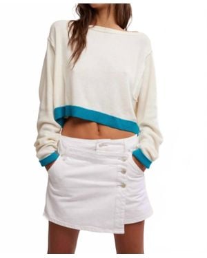 Free People In The Pullover Sweatshirt - Blue