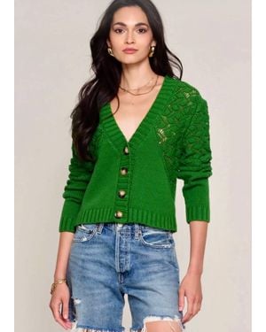 Heartloom Amalda V-Neck Cardigan - Green