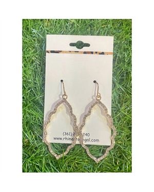 MYS Wholesale Crystal Shine Moroccan Earrings - Green