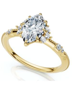 Pompeii3 1.20Ct Marquise Viviana Diamond Engagement Ring 14K Lab Grown Ef/Vs - Metallic