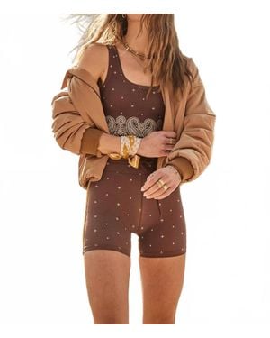 The Upside Mikkola Spin Short - Brown