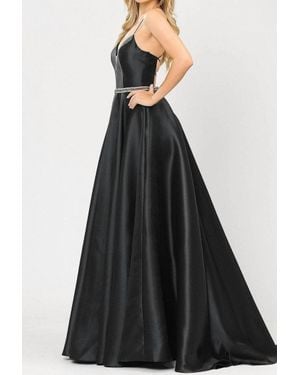 Ellie Wilde Sweetheart Neckline Scoopback Dress - Black