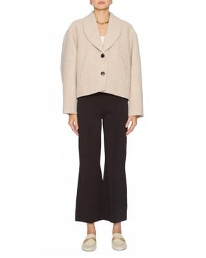 Isabel Marant Lanna Wool Blend Coat - White