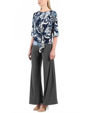 Clara Sunwoo Signature Side Tie Top - Blue