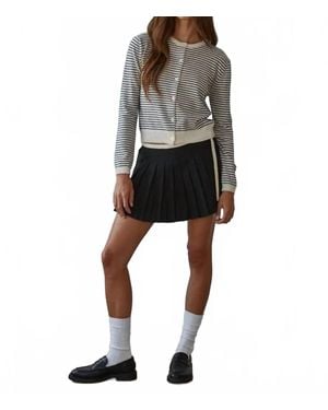 By Together Astrid Pleated Mini Skirt - Black