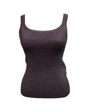 Max Mara Metallic Tan Top - Purple
