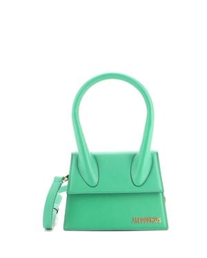 Jacquemus Le Chiquito Moyen Bag Leather - Green