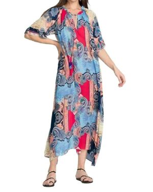 Johnny Was Cordelia Easy Midi Dress I - Multicolor
