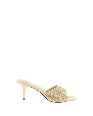 Jacquemus Mule Cubisto Sandals - Metallic