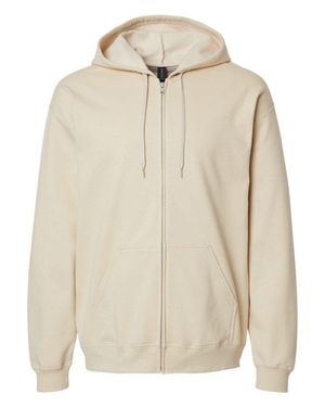 Gildan Softstyle Full-Zip Hooded Sweatshirt - Natural