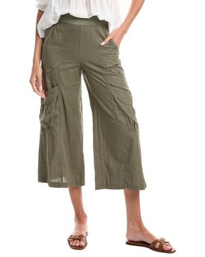 XCVI Linen-Blend Cargo Pant - Green