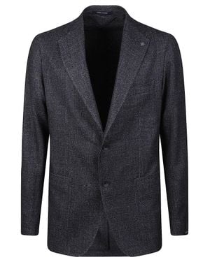Tagliatore Montecarlo Wool-Silk Blazer - Blue