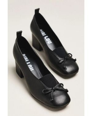 Bibi Lou Ballet Block Heels - Black