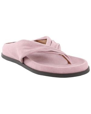 Seychelles Draped Suede Sandal - Pink
