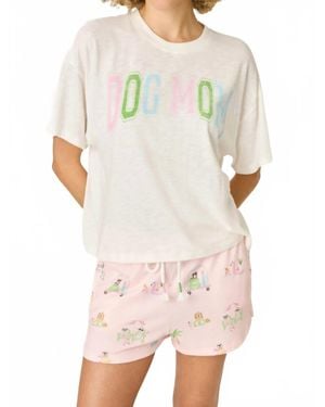 Pj Salvage Pupcation Palms Dog Mom Graphic Tee - Multicolor