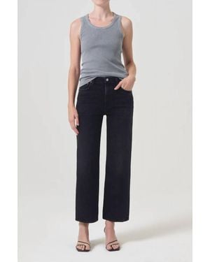 Agolde Harper Crop Wide Leg Jeans - Blue