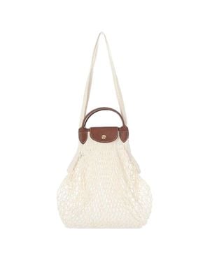 Longchamp Le Pliage File Shoulder Bag Ecru Hvh - Natural