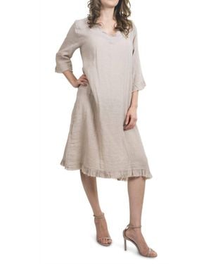 Gigi Moda Cardiff Linen Tunic - Natural