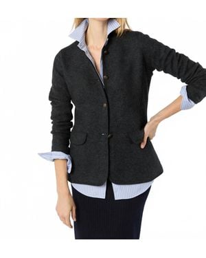 ANN MASHBURN Tylorean Boiled Wool Jacket - Black