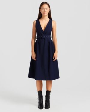 Belle & Bloom Miss Independence Midi Dress - Blue