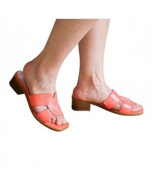 Wonders Lack Rojo Heeled Sandals - Red