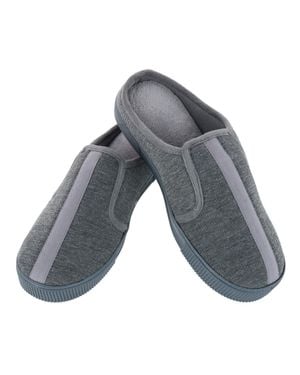 Isotoner Textured Knit Kai Hoodback Slipper - Gray