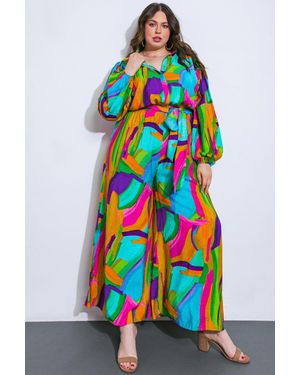 TRUEDAMES All My Heart Woven Jumpsuit - Blue